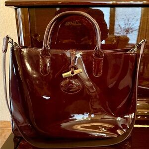 Longchamp patent leather purse